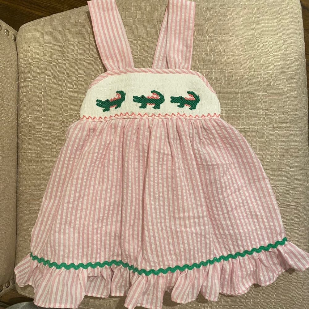The Smocking Place Smocked Alligator Dress 6mo